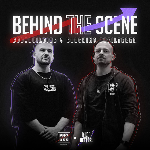 Sandro and Julian infront of their podcast cover